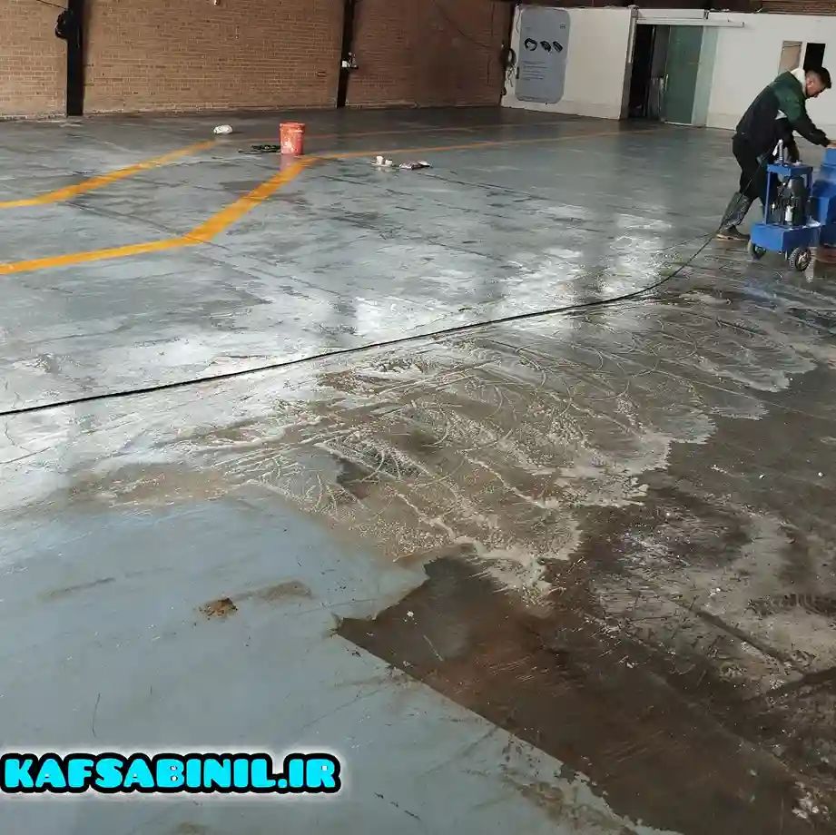 شستشوی بتن با کف سابی