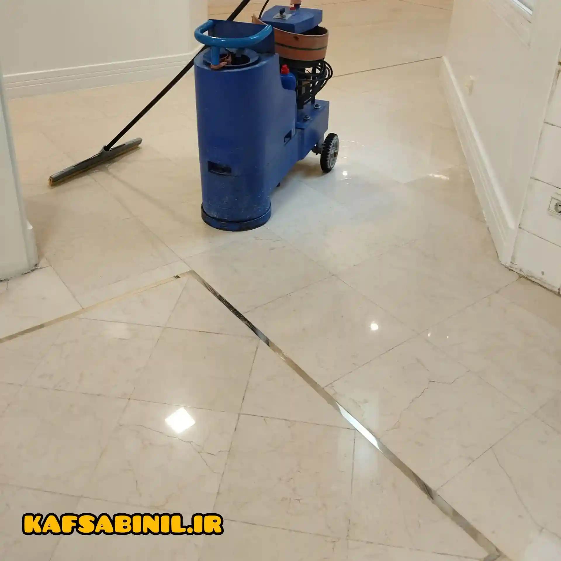 قبل و بعد از کفسابی سنگ در آمل