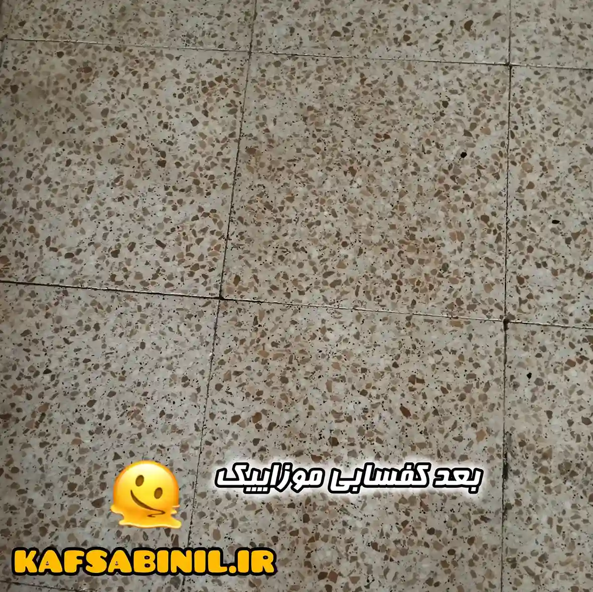 تمام شده کار کفسابی موزاییک
