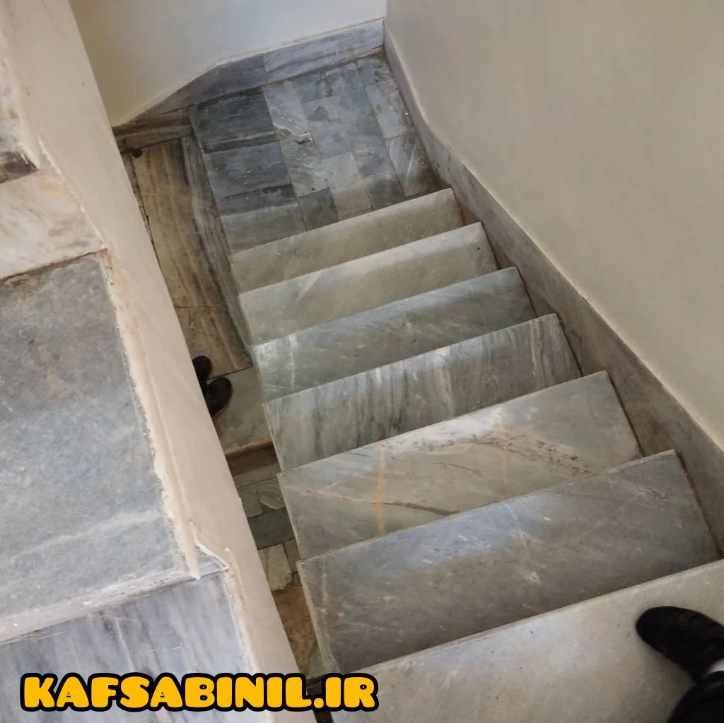 ساب زدن سنگ راه پله