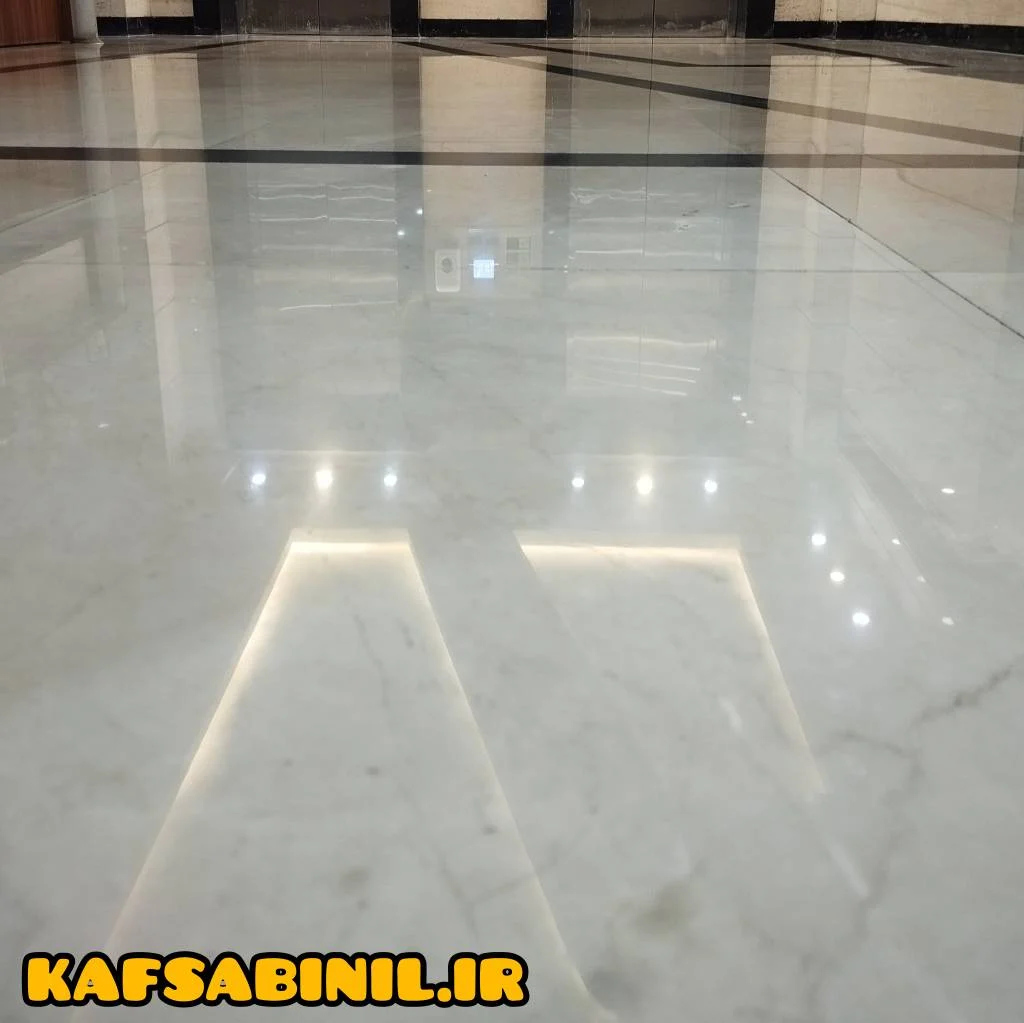 آیینه کردن کف با سنگسابی